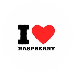 I Love Raspberry Wooden Bottle Opener (round) by ilovewhateva