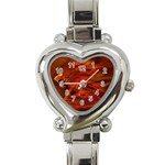 Fire Lion Flames Light Mystical Dangerous Wild Heart Italian Charm Watch Front