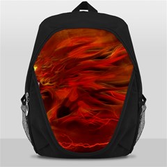 Fire Lion Flames Light Mystical Dangerous Wild Backpack Bag by Mog4mog4