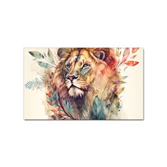 Lion Africa African Art Sticker (rectangular) by Mog4mog4