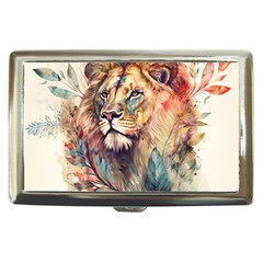 Lion Africa African Art Cigarette Money Case by Mog4mog4