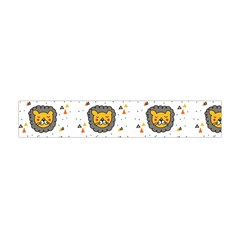 Lion Heads Pattern Design Doodle Premium Plush Fleece Scarf (mini) by Mog4mog4