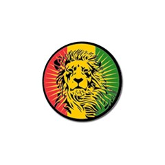 Lion Head Africa Rasta Golf Ball Marker (10 Pack) by Mog4mog4