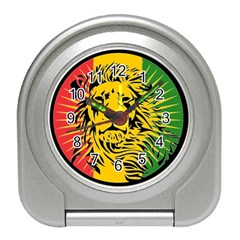 Lion Head Africa Rasta Travel Alarm Clock by Mog4mog4