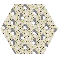 Pattern My Neighbor Totoro Wooden Puzzle Hexagon by Mog4mog4