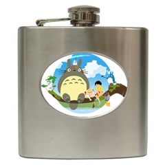 My Neighbor Totoro Totoro Hip Flask (6 Oz) by Mog4mog4