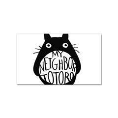 My Neighbor Totoro Black And White Sticker Rectangular (10 Pack) by Mog4mog4