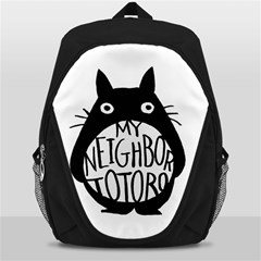 My Neighbor Totoro Black And White Backpack Bag by Mog4mog4