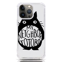 My Neighbor Totoro Black And White Iphone 13 Pro Tpu Uv Print Case by Mog4mog4