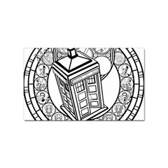 Bad Wolf Tardis Art Drawing Doctor Who Sticker Rectangular (10 Pack) by Mog4mog4