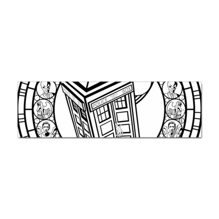 Bad Wolf Tardis Art Drawing Doctor Who Sticker Bumper (10 pack)