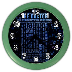 Doctor Who Tardis Color Wall Clock by Mog4mog4