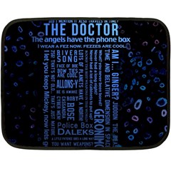 Doctor Who Tardis Two Sides Fleece Blanket (mini) by Mog4mog4