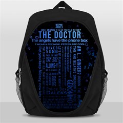 Doctor Who Tardis Backpack Bag by Mog4mog4