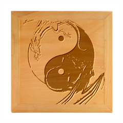 Yin And Yang Chinese Dragon Wood Photo Frame Cube by Mog4mog4