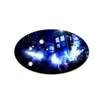 Tardis Background Space Sticker Oval (100 pack) Front