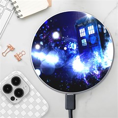 Tardis Background Space Wireless Fast Charger(white) by Mog4mog4