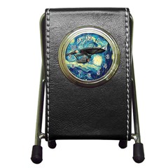 Star Starship The Starry Night Van Gogh Pen Holder Desk Clock by Mog4mog4