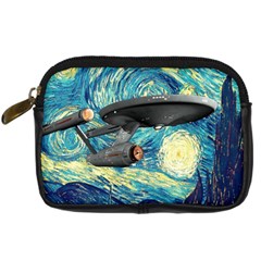 Star Starship The Starry Night Van Gogh Digital Camera Leather Case by Mog4mog4