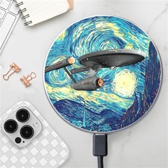 Star Starship The Starry Night Van Gogh Wireless Fast Charger(white) by Mog4mog4