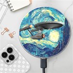 Star Starship The Starry Night Van Gogh Wireless Fast Charger(White) Front