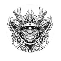 Drawing Samurai Tattoo Sketch Japanese Samurai Mini Round Pill Box by Mog4mog4