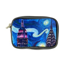 Starry Night In New York Van Gogh Manhattan Chrysler Building And Empire State Building Coin Purse by Mog4mog4