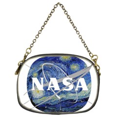 Vincent Van Gogh Starry Night Art Painting Planet Galaxy Chain Purse (two Sides) by Mog4mog4