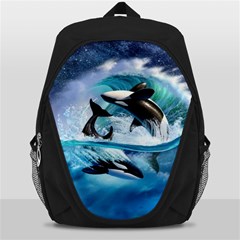 Orca Wave Water Underwater Backpack Bag by Mog4mog4