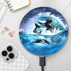 Orca Wave Water Underwater Wireless Fast Charger(white) by Mog4mog4