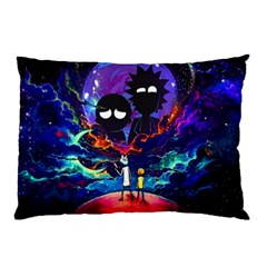 Cartoon Parody In Outer Space Pillow Case by Mog4mog4