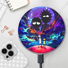 Cartoon Parody In Outer Space Wireless Fast Charger(white) by Mog4mog4