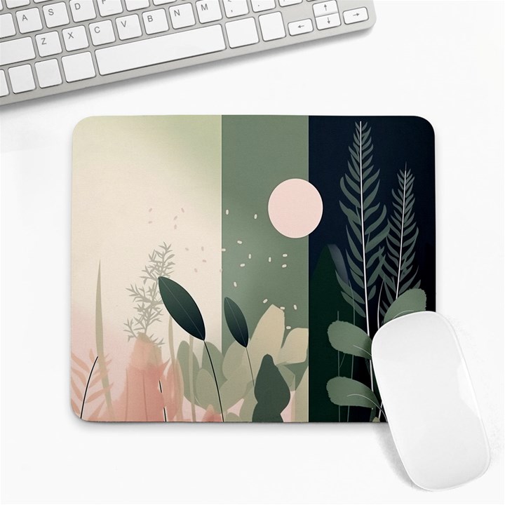 Spring Floral Plants Foliage Minimal Minimalist Large Mousepad