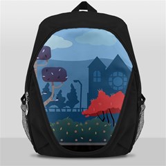 Town Vector Illustration Illustrator City Urban Backpack Bag by Mog4mog4