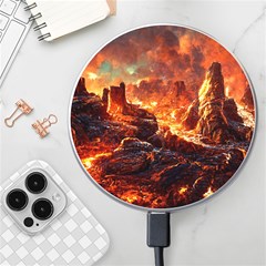 Nature Wallpaper Vulcanic Landscape Wireless Fast Charger(white) by Mog4mog4