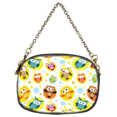 Owl Bird Cartoon Chain Purse (two Sides) by Bakwanart