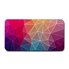 Multicolored Geometric Origami Idea Pattern Medium Bar Mat by Bakwanart