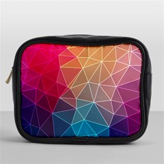 Multicolored Geometric Origami Idea Pattern Mini Toiletries Bag (one Side) by Bakwanart