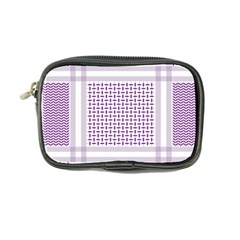 Square Purple Pattern Bead Purple Keffiyeh Purple Geometric Headdress Angle Violet Rectangle Coin Purse by Bakwanart