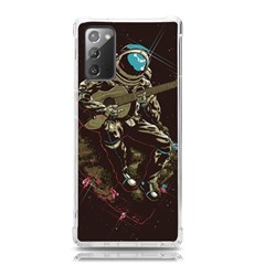 Astronaut Playing Guitar Parody Samsung Galaxy Note 20 Tpu Uv Case by Bakwanart