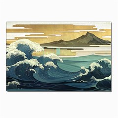 Sea Asia, Waves Japanese Art The Great Wave Off Kanagawa Postcard 4 x 6  (pkg Of 10) by Bakwanart