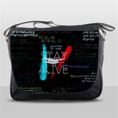 Stay Alive Messenger Bag by Bakwanart