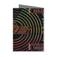 Black And Green Area Rug Neon Genesis Evangelion Computer Communication Mini Greeting Cards (pkg Of 8) by Bakwanart