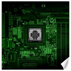 Technology Computer Chip Electronics Industry Circuit Board Canvas 20  X 20  by Bakwanart