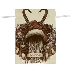 Christmas Dark Demon Evil Horror Krampus Lightweight Drawstring Pouch (xl) by Bakwanart