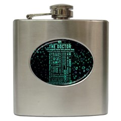 Tardis Doctor Who Technology Number Communication Hip Flask (6 Oz) by Bakwanart