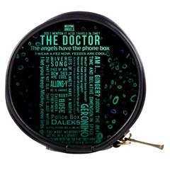 Tardis Doctor Who Technology Number Communication Mini Makeup Bag by Bakwanart