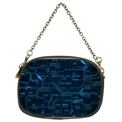 Technology Computer Circuit Boards Electricity Cpu Binary Chain Purse (two Sides) by Bakwanart