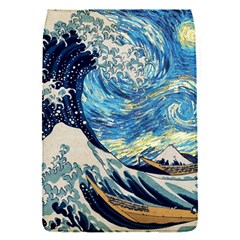 The Great Wave Of Kanagawa Painting Hokusai, Starry Night Vincent Van Gogh Removable Flap Cover (s) by Bakwanart