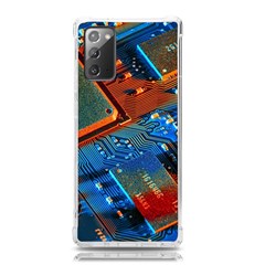 Gray Circuit Board Electronics Electronic Components Microprocessor Samsung Galaxy Note 20 Tpu Uv Case by Bakwanart